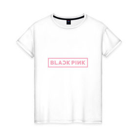 Женская футболка хлопок с принтом BlackPink 95 JISOO , 100% хлопок | прямой крой, круглый вырез горловины, длина до линии бедер, слегка спущенное плечо | 97 jisoo | black  pink | blackpink | jennie | jisoo | k pop | lalisa | группа | к поп | корейская группа | розовый | черный