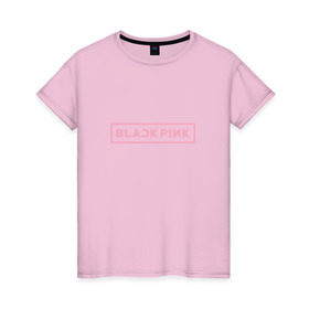 Женская футболка хлопок с принтом BlackPink 97 ROSE , 100% хлопок | прямой крой, круглый вырез горловины, длина до линии бедер, слегка спущенное плечо | 97 rose | black  pink | blackpink | jennie | jisoo | k pop | lalisa | группа | к поп | корейская группа | розовый | черный
