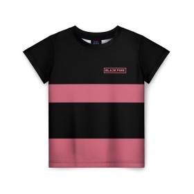 Детская футболка 3D с принтом BlackPink 95 JISOO , 100% гипоаллергенный полиэфир | прямой крой, круглый вырез горловины, длина до линии бедер, чуть спущенное плечо, ткань немного тянется | 95 jisoo | black  pink | blackpink | jennie | jisoo | k pop | lalisa | группа | к поп | корейская группа | розовый | черный