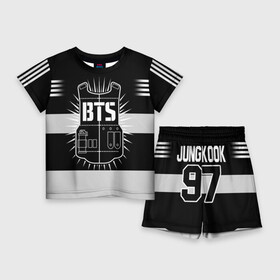 Детский костюм с шортами 3D с принтом BTS ARMY 97 JUNG KOOK ,  |  | bts | bts army | j hope | jimin | jin | jungkook | k pop | rap monster | rapmon | suga | v | бтс | группа | корея