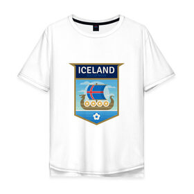 Мужская футболка хлопок Oversize с принтом Футбол - Исландия , 100% хлопок | свободный крой, круглый ворот, “спинка” длиннее передней части | football | iceland | sport | викинг | гол | игрок | исландия | мяч | сборная | спорт | топор | тренер | футбол | чемпион | чемпионат