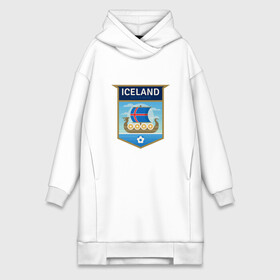 Платье-худи хлопок с принтом Футбол   Исландия ,  |  | football | iceland | sport | викинг | гол | игрок | исландия | мяч | сборная | спорт | топор | тренер | футбол | чемпион | чемпионат