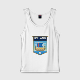 Женская майка хлопок с принтом Футбол - Исландия , 95% хлопок, 5% эластан |  | football | iceland | sport | викинг | гол | игрок | исландия | мяч | сборная | спорт | топор | тренер | футбол | чемпион | чемпионат