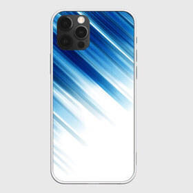 Чехол для iPhone 12 Pro Max с принтом ABSTRACT BLUE , Силикон |  | abstract | blue | geometry | абстракция | геометрия | градиент | линии | синий