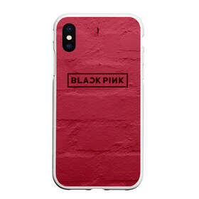 Чехол для iPhone XS Max матовый с принтом BlackPink wall , Силикон | Область печати: задняя сторона чехла, без боковых панелей | black  pink | blackpink | jennie | jisoo | k pop | lalisa | группа | к поп | корейская группа | розовый | черный