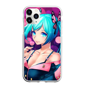 Чехол для iPhone 11 Pro матовый с принтом Неотразимая Хатсуне Мику , Силикон |  | hatsune miku | аниме | вокалоид | девушки | манга | мульт | оружие | певица | сёдзё | сериал | хатсуне мику | япония