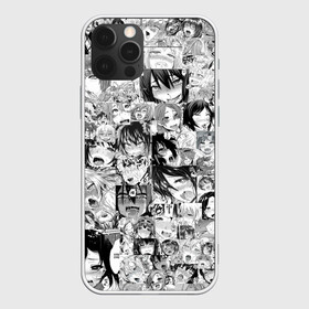 Чехол для iPhone 12 Pro Max с принтом AHEGAO | АХЕГАО , Силикон |  | ahegao | kawai | kowai | oppai | otaku | senpai | sugoi | waifu | yandere | ахегао | ковай | отаку | сенпай | яндере