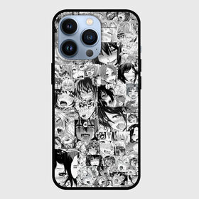 Чехол для iPhone 13 Pro с принтом АХЕГАО ЛИЦА | AHEGAO FACES ,  |  | Тематика изображения на принте: ahegao | kawai | kowai | oppai | otaku | senpai | sugoi | waifu | yandere | ахегао | ковай | отаку | сенпай | яндере