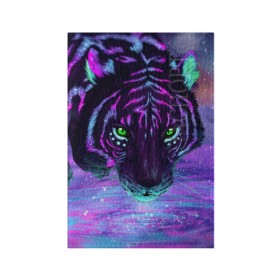 Обложка для паспорта матовая кожа с принтом Киса , натуральная матовая кожа | размер 19,3 х 13,7 см; прозрачные пластиковые крепления | cat | tiger | кот | тигр