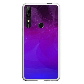 Чехол для Honor P Smart Z с принтом ABSTRACT PURPLE , Силикон | Область печати: задняя сторона чехла, без боковых панелей | Тематика изображения на принте: abstract | geometry | абстракция | геометрия | градиент | линии