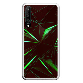 Чехол для Honor P30 с принтом STRIPES GREEN 3D , Силикон | Область печати: задняя сторона чехла, без боковых панелей | abstract | geometry | абстракция | геометрия | градиент | линии