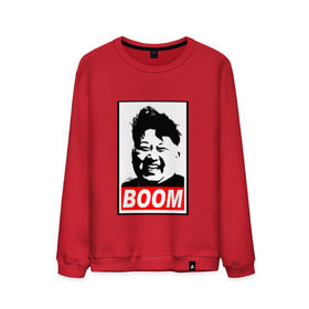 Мужской свитшот хлопок с принтом BOOM КИМ ЧЕН ЫН , 100% хлопок |  | boom | kim chen eun | mems | ким чен ын | кнр | мемы | северная корея | ядерные ракеты