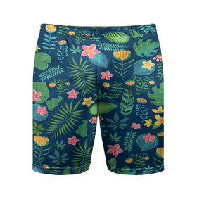 Мужские шорты 3D спортивные с принтом Тропики ,  |  | jungle | деревья | джунгли | зелень | кусты | лес | мох | океан | пальмы | пляж | тропики | экзотика