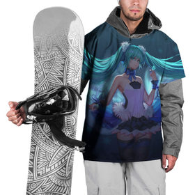 Накидка на куртку 3D с принтом Великая Хатсуне Мику , 100% полиэстер |  | Тематика изображения на принте: 
