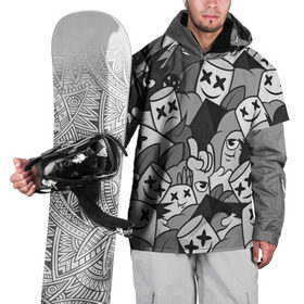Накидка на куртку 3D с принтом Marshmello , 100% полиэстер |  | Тематика изображения на принте: 