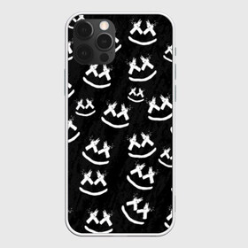 Чехол для iPhone 12 Pro Max с принтом MARSHMELLO PATTERN , Силикон |  | dj | marshmello | usa | америка | клубная музыка | маршмелло | музыка | музыкант