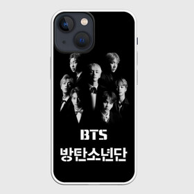 Чехол для iPhone 13 mini с принтом BTS | БТС | BANGTAN BOYS ,  |  | bts | bts army | j hope | jimin | jin | jungkook | k pop | rap monster | rapmon | suga | v | бтс | группа | корея