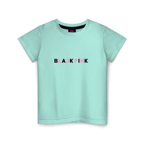 Детская футболка хлопок с принтом BlackPink , 100% хлопок | круглый вырез горловины, полуприлегающий силуэт, длина до линии бедер | 