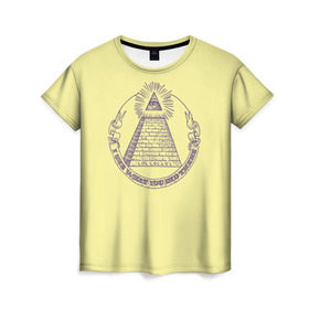 Женская футболка 3D с принтом Всевидящее око , 100% полиэфир ( синтетическое хлопкоподобное полотно) | прямой крой, круглый вырез горловины, длина до линии бедер | eye | freemasonry | illuminati | secret | see | society | всевидящее | заговор | иллюминаты | ложа | масонская | масонство | общество | око | пирамида | просвещённые | тайное | теория