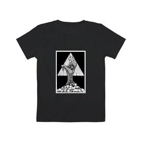 Детская футболка хлопок с принтом Всевидящее око , 100% хлопок | круглый вырез горловины, полуприлегающий силуэт, длина до линии бедер | eye | freemasonry | illuminati | secret | see | society | всевидящее | заговор | иллюминаты | ложа | масонская | масонство | общество | око | пирамида | просвещённые | тайное | теория