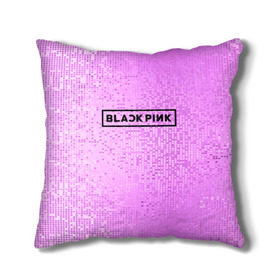 Подушка 3D с принтом BlackPink , наволочка – 100% полиэстер, наполнитель – холлофайбер (легкий наполнитель, не вызывает аллергию). | состоит из подушки и наволочки. Наволочка на молнии, легко снимается для стирки | 