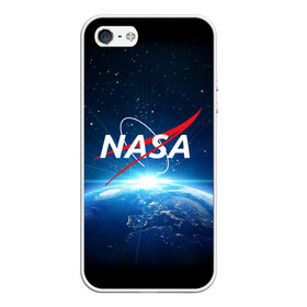 Чехол для iPhone 5/5S матовый с принтом NASA , Силикон | Область печати: задняя сторона чехла, без боковых панелей | galaxy | nasa | planet | star | астрономия | галактика | звезды | космос | надписи | наса | планета