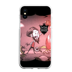 Чехол для iPhone XS Max матовый с принтом DON`T STARVE , Силикон | Область печати: задняя сторона чехла, без боковых панелей | Тематика изображения на принте: action | adventure | dont starve | gamer | player | twitch | игра