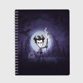 Тетрадь с принтом Dont Starve (5) , 100% бумага | 48 листов, плотность листов — 60 г/м2, плотность картонной обложки — 250 г/м2. Листы скреплены сбоку удобной пружинной спиралью. Уголки страниц и обложки скругленные. Цвет линий — светло-серый
 | action adventure | dont starve | game | starve