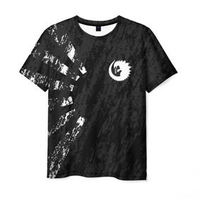 Мужская футболка 3D с принтом GODZILLA , 100% полиэфир | прямой крой, круглый вырез горловины, длина до линии бедер | comic con | godzilla | gojira | logo | годзилла | знаки | иероглифы | лого | монстр | фильм | чудовище