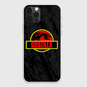 Чехол для iPhone 12 Pro с принтом JURASSIC GODZILLA | ГОДЗИЛЛА , силикон | область печати: задняя сторона чехла, без боковых панелей | Тематика изображения на принте: comic con | godzilla | gojira | logo | годзилла | знаки | иероглифы | лого | монстр | фильм | чудовище