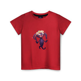 Детская футболка хлопок с принтом Don’t Starve. Webber , 100% хлопок | круглый вырез горловины, полуприлегающий силуэт, длина до линии бедер | dont starve | spider | webber | веббер | паук
