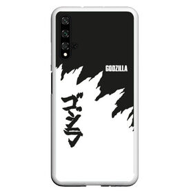 Чехол для Honor 20 с принтом GODZILLA , Силикон | Область печати: задняя сторона чехла, без боковых панелей | comic con | godzilla | gojira | logo | годзилла | знаки | иероглифы | лого | монстр | фильм | чудовище