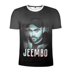 Мужская футболка 3D спортивная с принтом Jeembo glitch , 100% полиэстер с улучшенными характеристиками | приталенный силуэт, круглая горловина, широкие плечи, сужается к линии бедра | jeembo | джангирян | джимбо