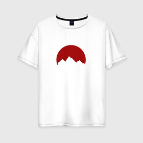 Женская футболка хлопок Oversize с принтом Painkiller Mountain , 100% хлопок | свободный крой, круглый ворот, спущенный рукав, длина до линии бедер
 | jeembo | джангирян | джимбо