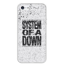 Чехол для iPhone 5/5S матовый с принтом System of a Down , Силикон | Область печати: задняя сторона чехла, без боковых панелей | soad | soil | system of a down | группа | дав | дарон малакян | джон долмаян | метал | ню | оф | рок | серж танкян | систем | соад | сод | соэд | шаво одаджян | э доун