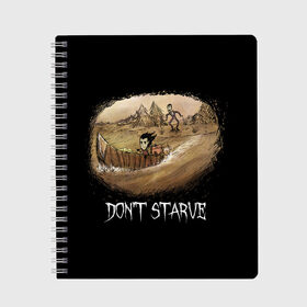 Тетрадь с принтом Dont starve , 100% бумага | 48 листов, плотность листов — 60 г/м2, плотность картонной обложки — 250 г/м2. Листы скреплены сбоку удобной пружинной спиралью. Уголки страниц и обложки скругленные. Цвет линий — светло-серый
 | 