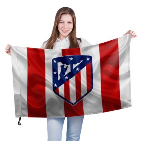 Флаг 3D с принтом ATLETICO MADRID , 100% полиэстер | плотность ткани — 95 г/м2, размер — 67 х 109 см. Принт наносится с одной стороны | atletico madrid | fc | football | football club | sport | атлетико мадрид | мадрид | спорт | спортивные | униформа | фирменные цвета | фк | футбол | футбольный клуб