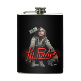 Фляга с принтом Lil Pump , металлический корпус | емкость 0,22 л, размер 125 х 94 мм. Виниловая наклейка запечатывается полностью | Тематика изображения на принте: esketit | лил памп | эщкере