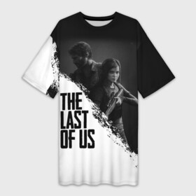 Платье-футболка 3D с принтом THE LAST OF US 2 | ОДНИ ИЗ НАС 2 ,  |  | Тематика изображения на принте: gamer | player | stels | the last of us | the last of us part 2 | бегун | джоэл | каннибалы | охотники | сталкер | топляк | цикады | щелкун | элли