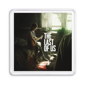 Магнит 55*55 с принтом THE LAST OF US , Пластик | Размер: 65*65 мм; Размер печати: 55*55 мм | gamer | player | stels | the last of us | the last of us part 2 | бегун | джоэл | каннибалы | охотники | сталкер | топляк | цикады | щелкун | элли