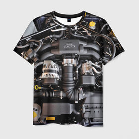 Мужская футболка 3D с принтом Engine , 100% полиэфир | прямой крой, круглый вырез горловины, длина до линии бедер | brz | car | drift | engine | gt86 | japan | racers | subaru | toyota | автомобиль | гонки | двигатель | машина | мотор | япония