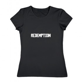 Женская футболка хлопок с принтом RED DEAD REDEMPTION , 100% хлопок | прямой крой, круглый вырез горловины, длина до линии бедер, слегка спущенное плечо | 