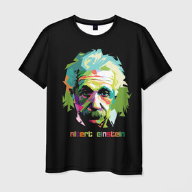 Мужская футболка 3D с принтом Эйнштейн Альберт , 100% полиэфир | прямой крой, круглый вырез горловины, длина до линии бедер | albert | einstein | альберт | великий | закон | легендарный | нобелевская | относительности | премия | профессор | теория | ученый | физик | физика | энштейн