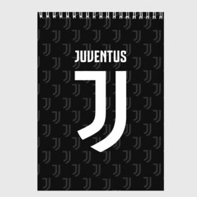 Скетчбук с принтом Juventus FC Pattern , 100% бумага
 | 48 листов, плотность листов — 100 г/м2, плотность картонной обложки — 250 г/м2. Листы скреплены сверху удобной пружинной спиралью | Тематика изображения на принте: juventus | pattern | паттерн | форма | футбольная | юва | ювентус