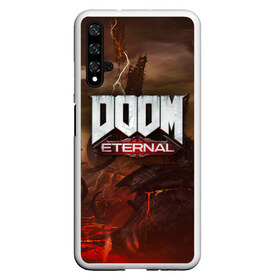 Чехол для Honor 20 с принтом DOOM Eternal , Силикон | Область печати: задняя сторона чехла, без боковых панелей | Тематика изображения на принте: doom | doomguy | slayer | вечный | дум | думгай | палач рока