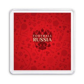 Магнит 55*55 с принтом Football Russia , Пластик | Размер: 65*65 мм; Размер печати: 55*55 мм | 