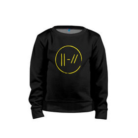 Детский свитшот хлопок с принтом twenty one pilots / trench , 100% хлопок | круглый вырез горловины, эластичные манжеты, пояс и воротник | 21 pilots | jumpsuit | nico and the niners | trench | twenty one pilots