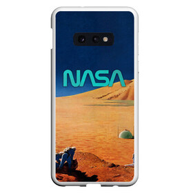 Чехол для Samsung S10E с принтом NASA on Mars , Силикон | Область печати: задняя сторона чехла, без боковых панелей | Тематика изображения на принте: 