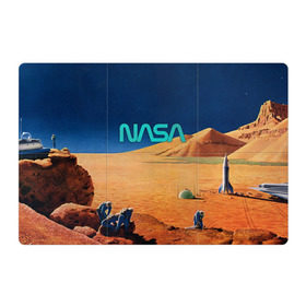 Магнитный плакат 3Х2 с принтом NASA on Mars , Полимерный материал с магнитным слоем | 6 деталей размером 9*9 см | Тематика изображения на принте: 
