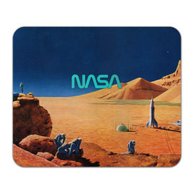 Коврик прямоугольный с принтом NASA on Mars , натуральный каучук | размер 230 х 185 мм; запечатка лицевой стороны | 